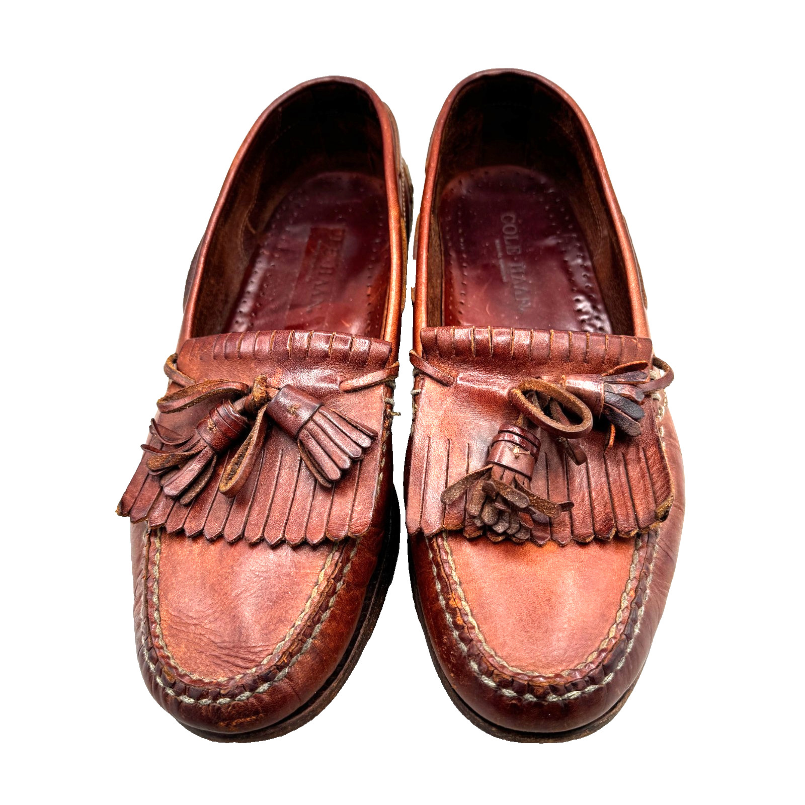 Cole Haan Country Leather Kiltie Tassell Loafers Men’s Size 11m Brown 6693