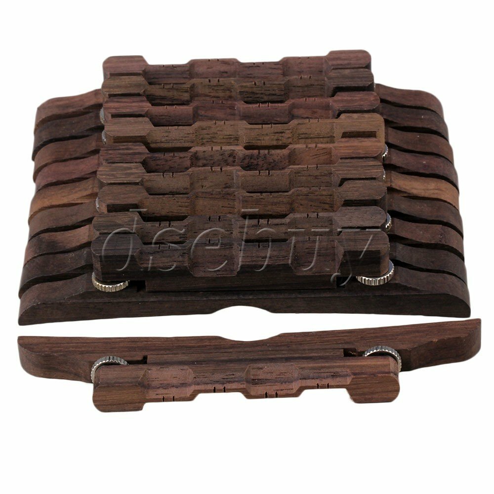 10 x Height ADJUSTABLE Rosewood Bridge for Mandolin Guitar