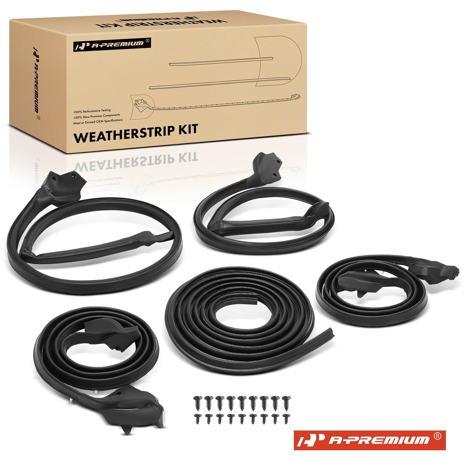 A-Premium 5x Weatherstrip Seals Kit & for Chevy Camaro Pontiac Firebird 70-81