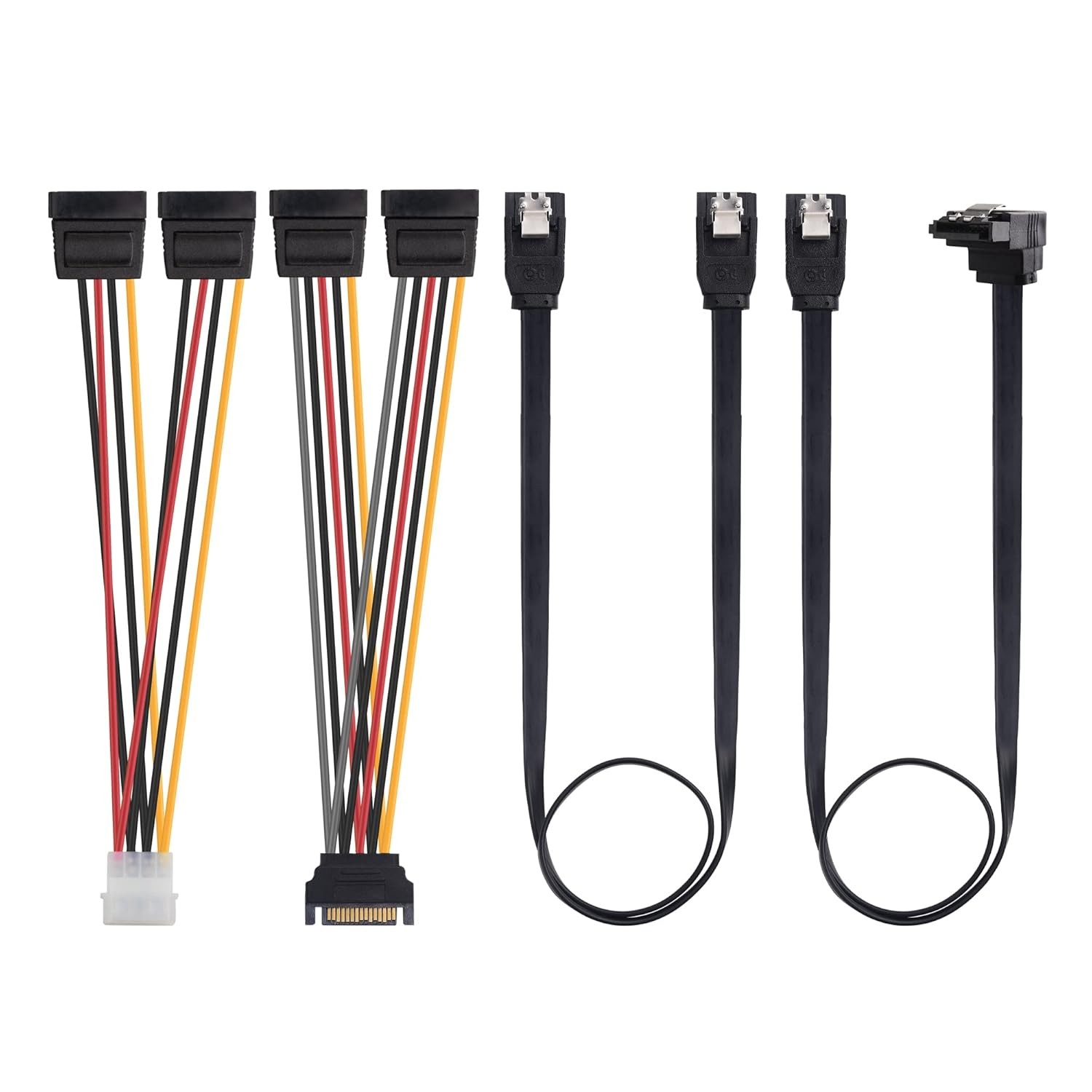 SATA Data Power Cable Kit Straight 90 Degree Molex