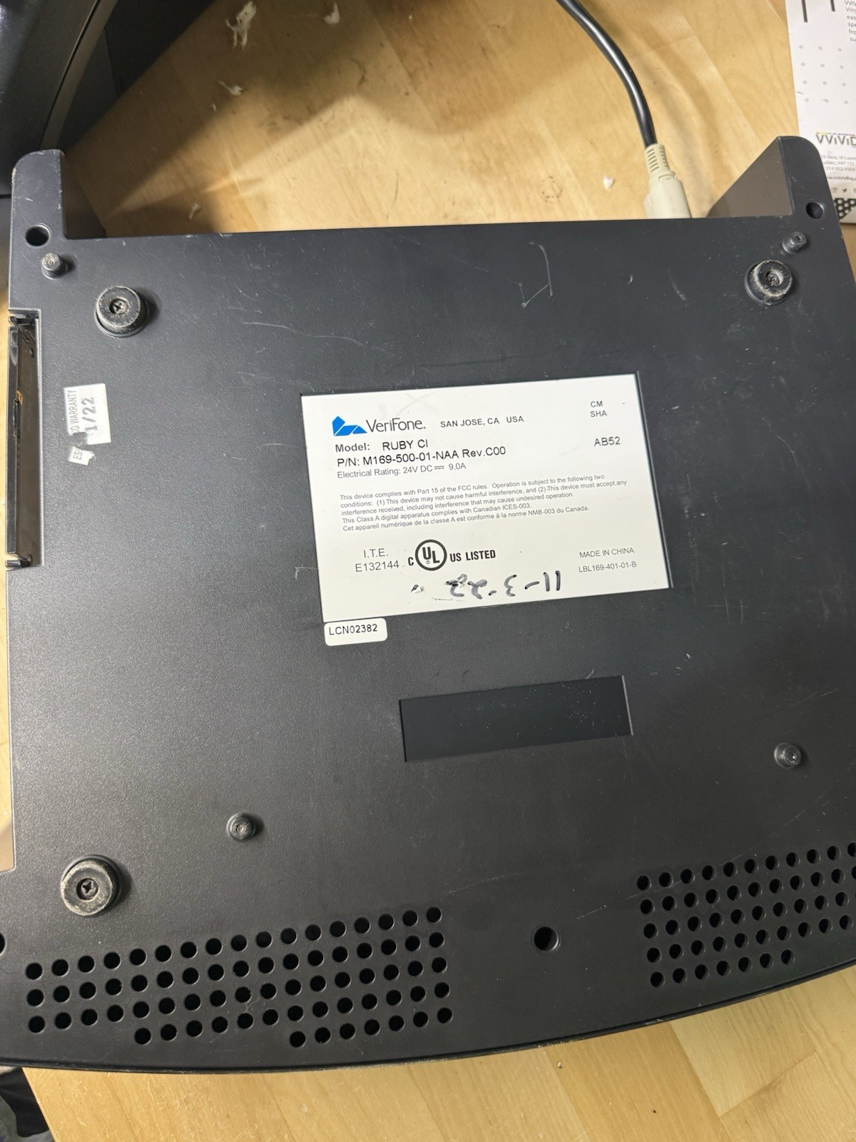 Verifone Ruby 2 & Ruby Ci Complete System Tested Working System M169-500-01-NAA