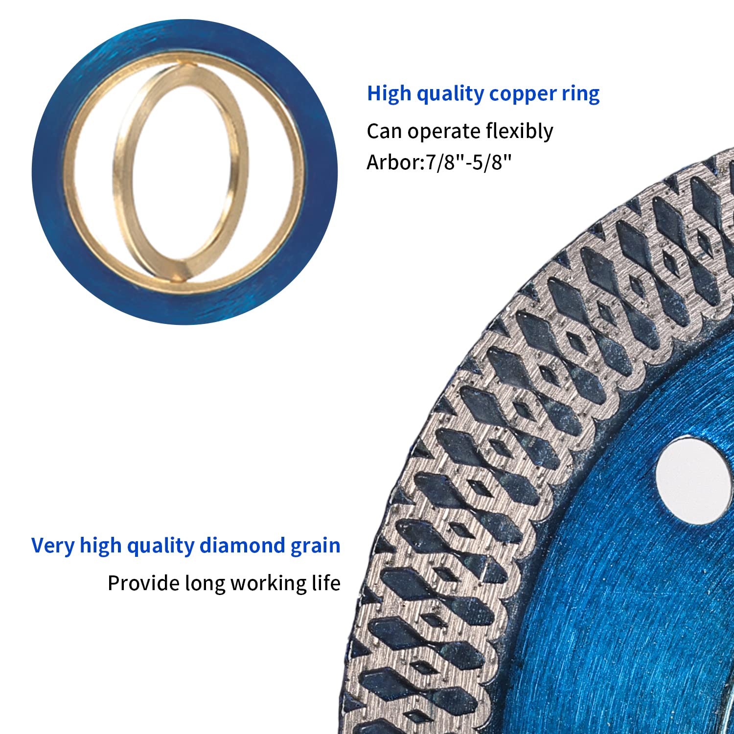 OSECH Super Thin 6" Diamond Tile Blade for Granite Marlbe Ceramic Porcelain Tile