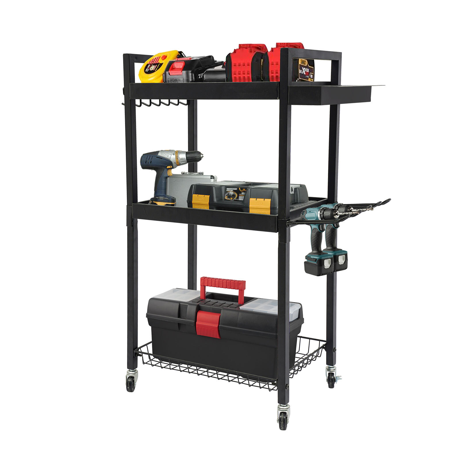 Power Tool Organizer Tool Organizer with Wheels Power Tool Storage Cart