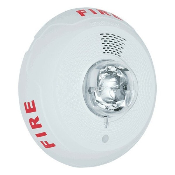 System Sensor Pc4wl Horn Strobe, Marked Fire, Wall Or Ceiling