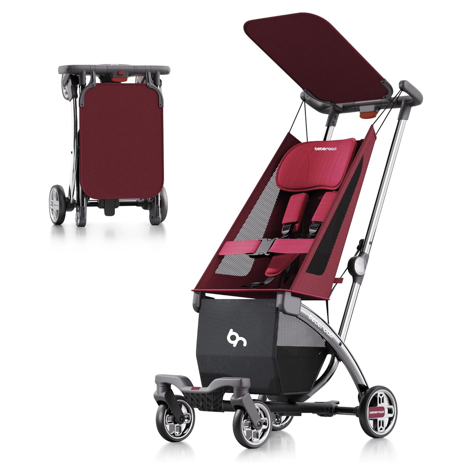 R1 Auto-Folding Ultra Lightweight Travel Stroller for Airplane, Small Compact St