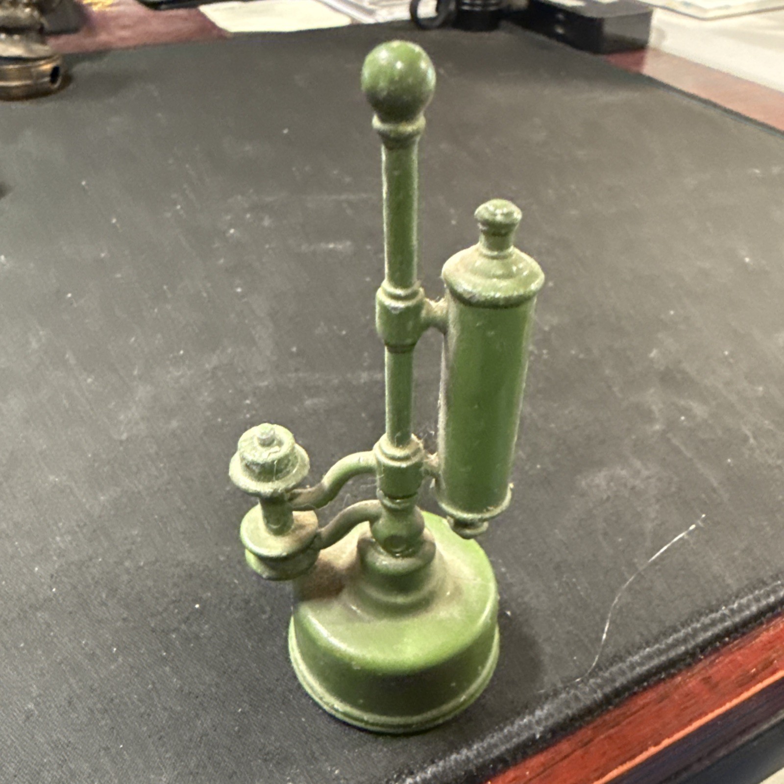 Vintage Metal Oil Lamp Old Fashion Shaped Pencil Sharpener