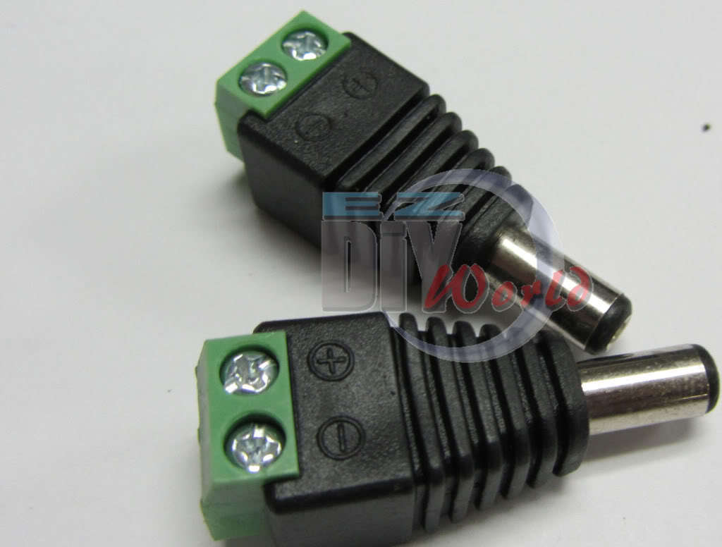 (2.1x5.5mm )50pcs Male and 50pcs Female DC Power Jack Adapter Connector for CCTV