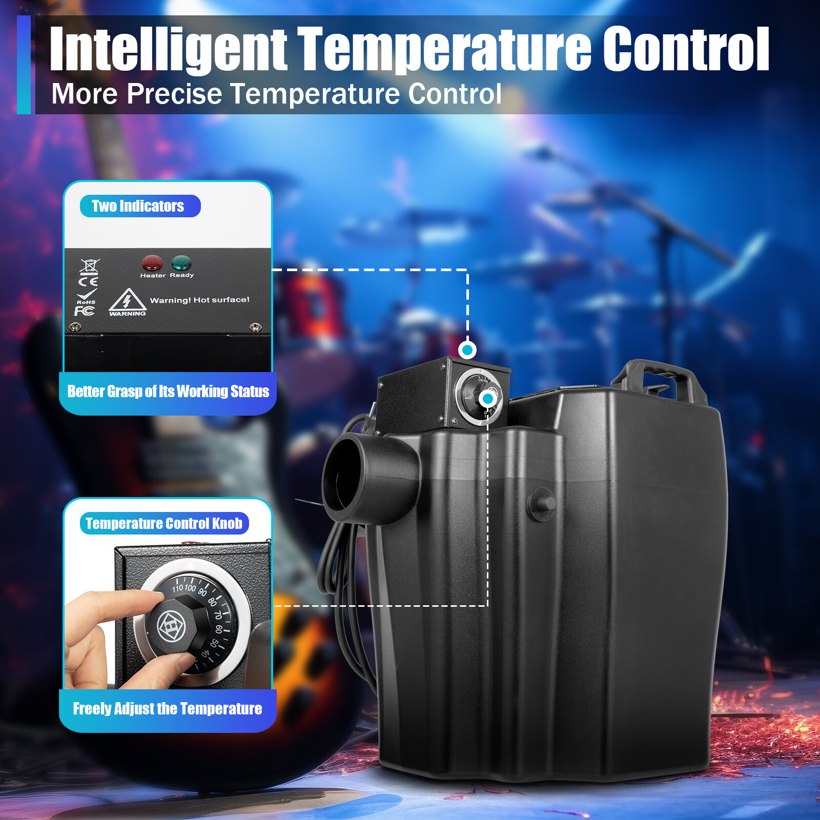 4000W Dry Ice Fog Machine Low Lying Smoke Machine Stage Effect For Wedding Party