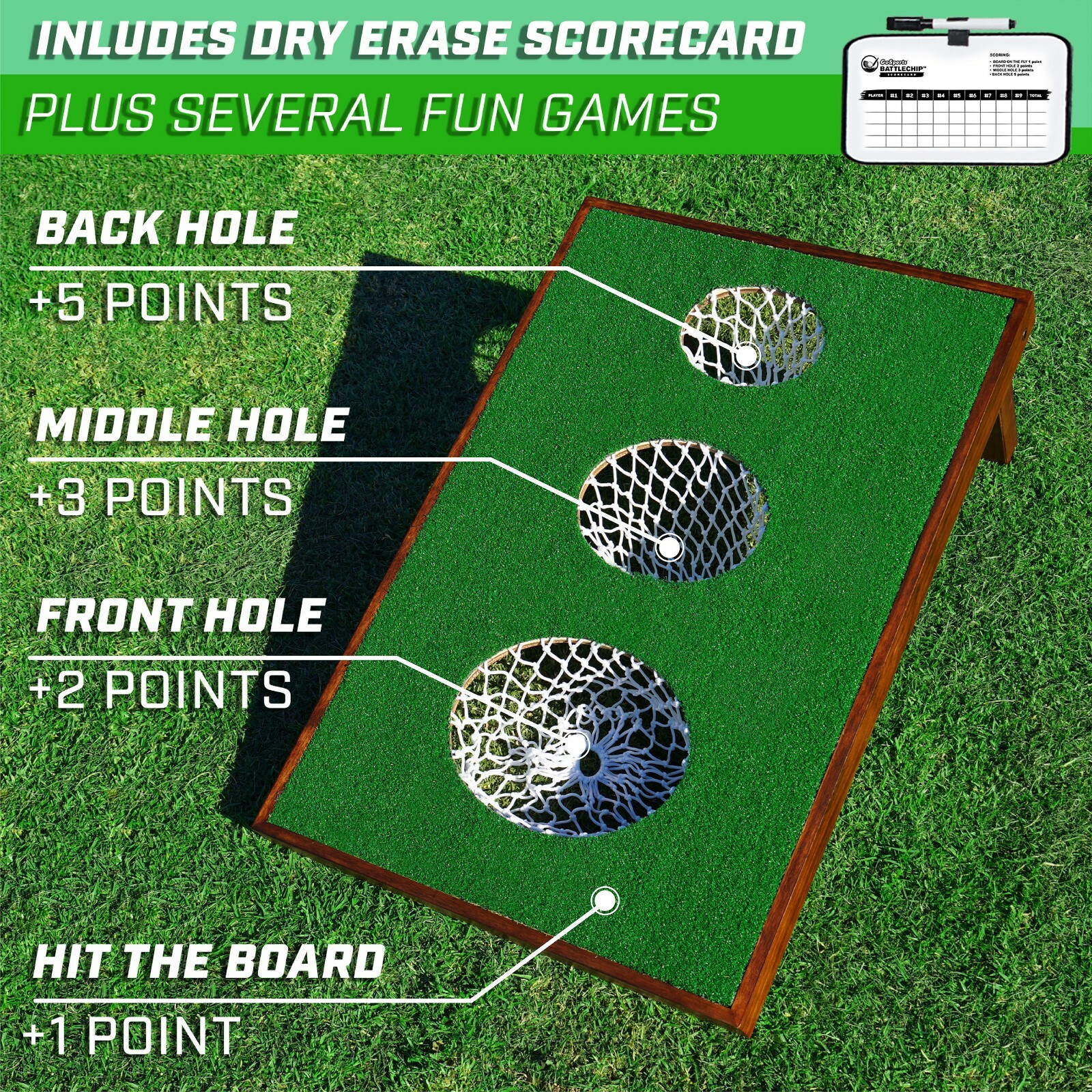 GoSports BattleChip VERSUS Golf Game | Includes Two Targets, 16 Balls, Mat