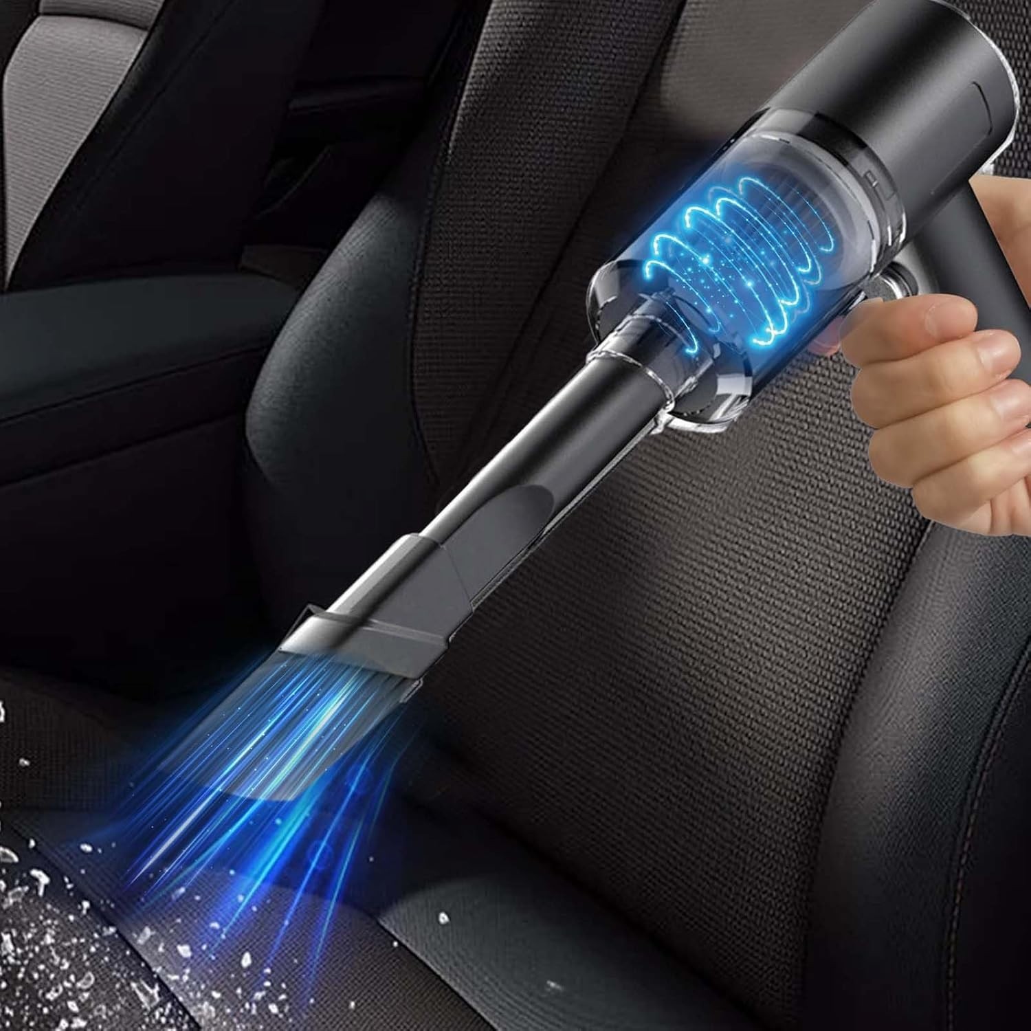 Car Vacuum Cleaner with LED Light 120w Portable Handheld Vacuum Cleaner 4000pa