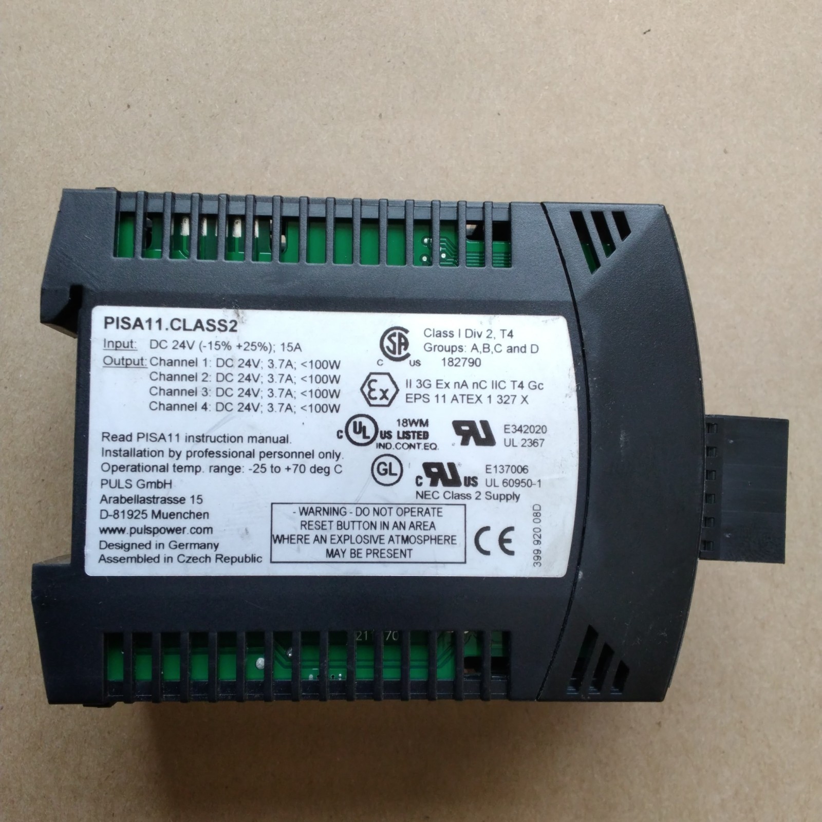 PULS DIMENSION Protection Module PISA11.CLASS2