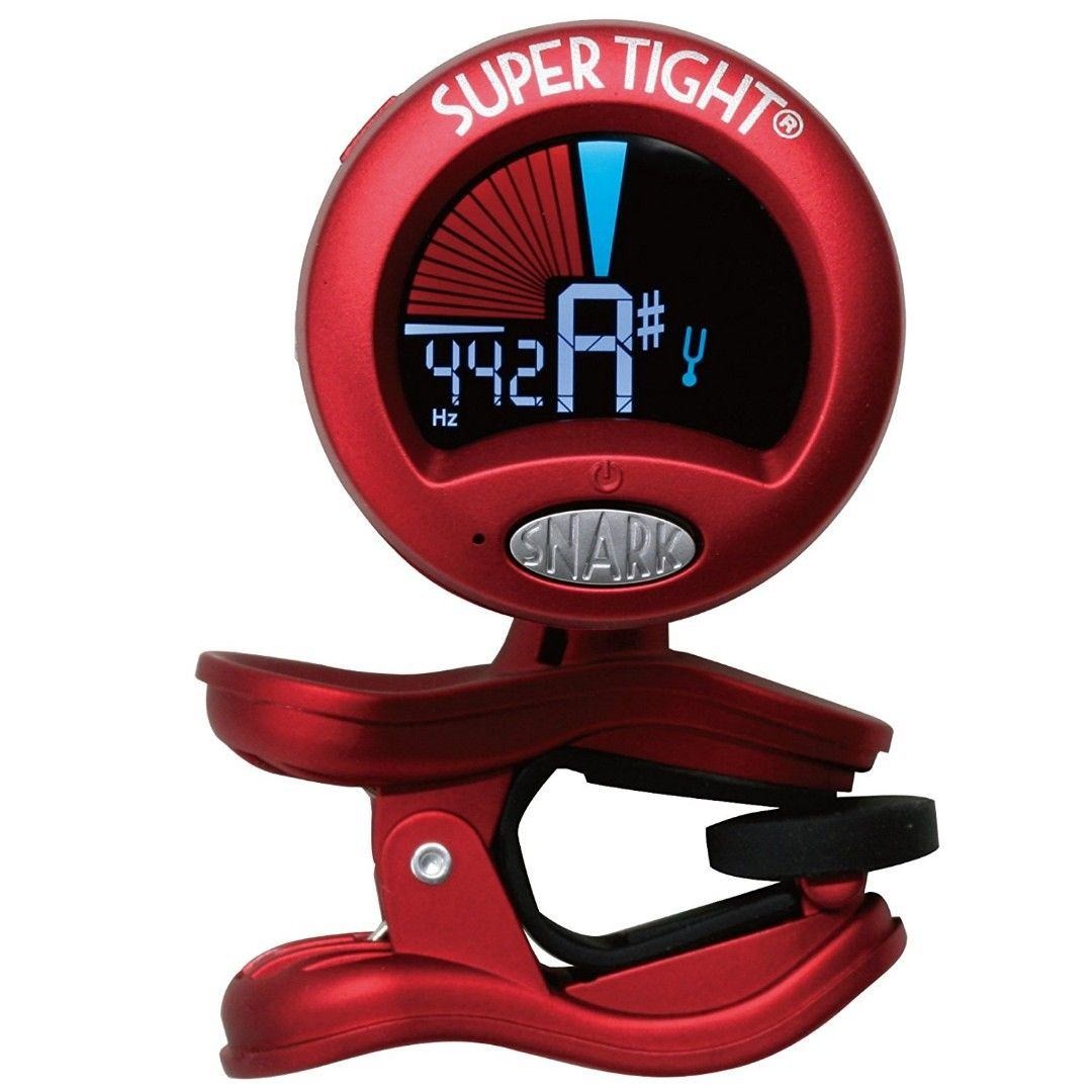 Snark ST-2 Super Tight Multi-Instrument Guitar Bass Clip-On Chromatic Tuner Red