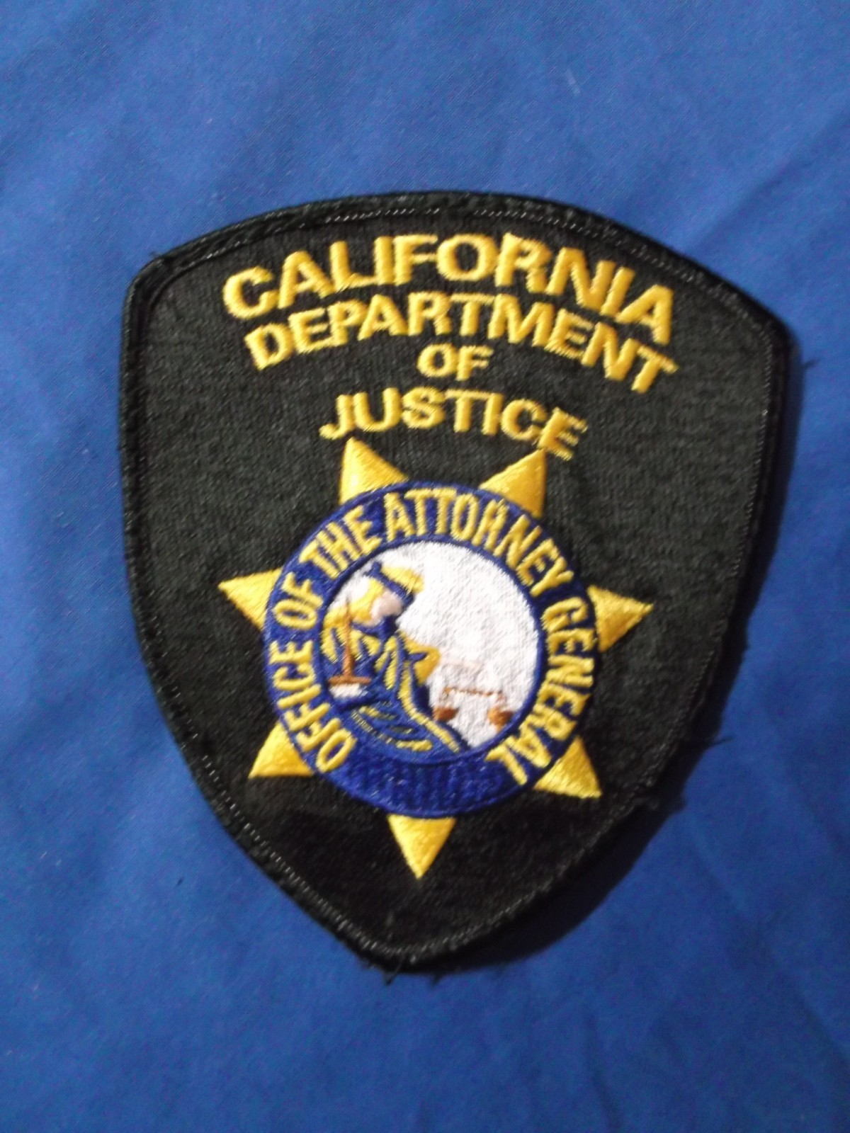 CALIFORNIA CA DEPARTMENT OF JUSTICE OFFICE OF THE ATTORNEY GENERAL POLICE PATCH