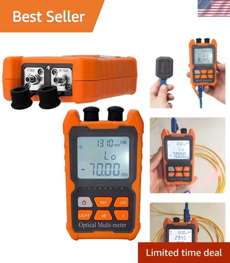 Portable Fiber Optic Tester with FC/SC/ST Interface & Integrated VFL Functions