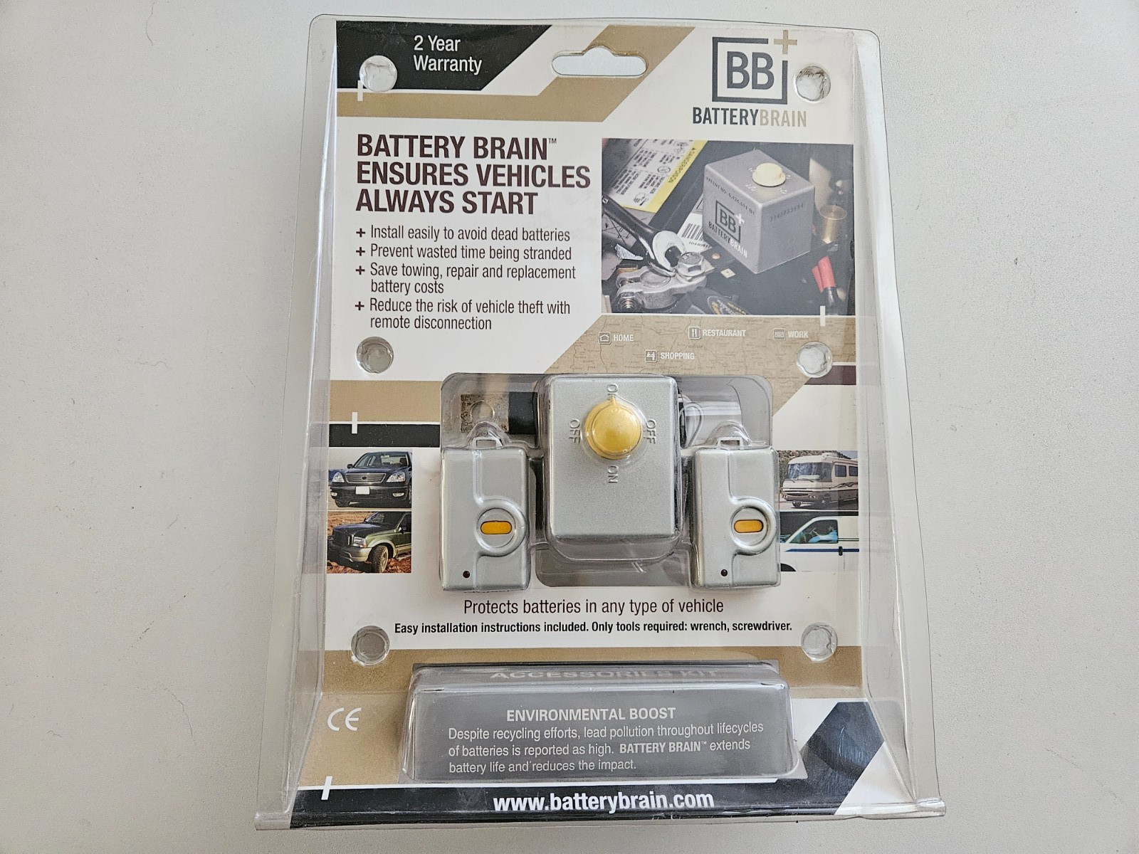 Battery Disconnect,  Cut-off Switch, Battery Brain Remote, Automotive,  RV