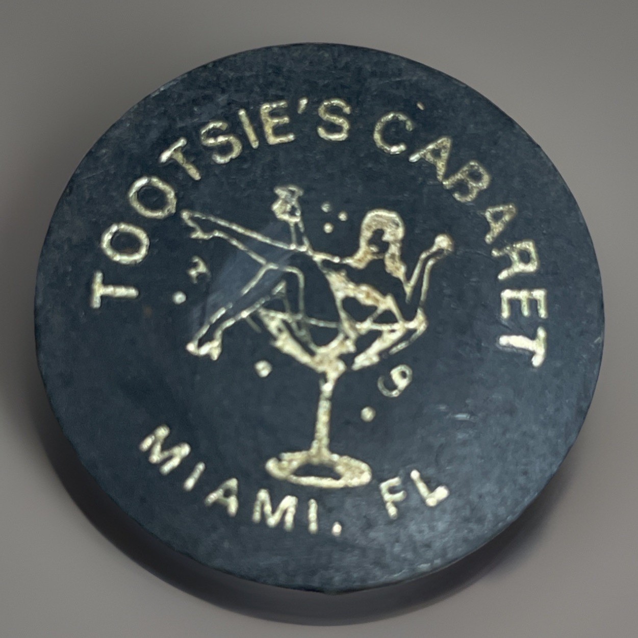 Rare Tootsie’s Cabaret Miami Plastic Token 🌴 Cocaine Cowboy Era Estate Relic 💃