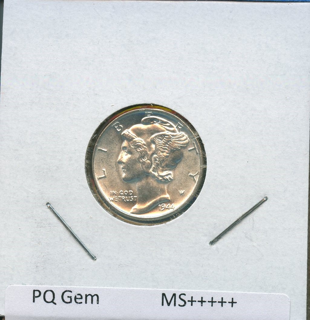 1944 P Mercury Dime 10c US Mint Silver Coin #7 BU MS Uncirculated 1944-P