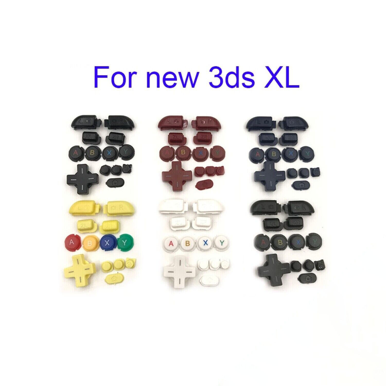 ABXY Button LR ZL ZR HOME Button Replacement For Nintendo New 3DS XL LL