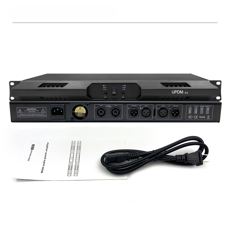 2 Channels Professional Power Amplifier Amps Max Subwoofer Amplifier for Speaker