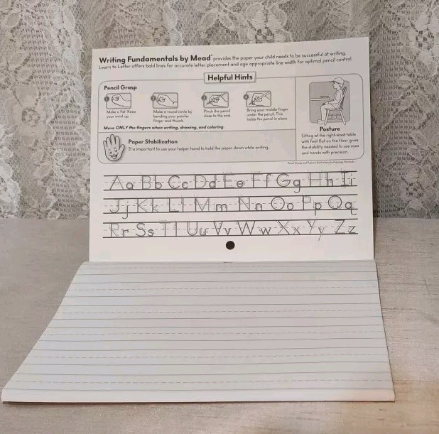 Mead Learn to Letter Primary Writing Tablet, 40 sheets Grades PK-1 NEW