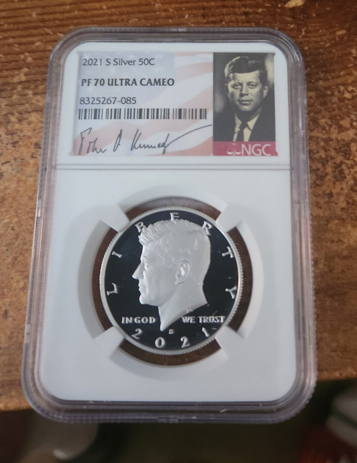 2021 s .999 silver Kennedy half dollar NGC PF 70 Ultra Cameo *