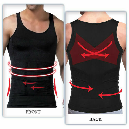 Men Tummy Control Compression Vest Belly Slimmer Tank Top Underwear UnderShirts