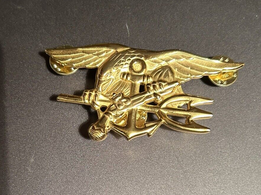 Navy Badge: Special Warfare - regulation size (Hallmarked V-21-N)