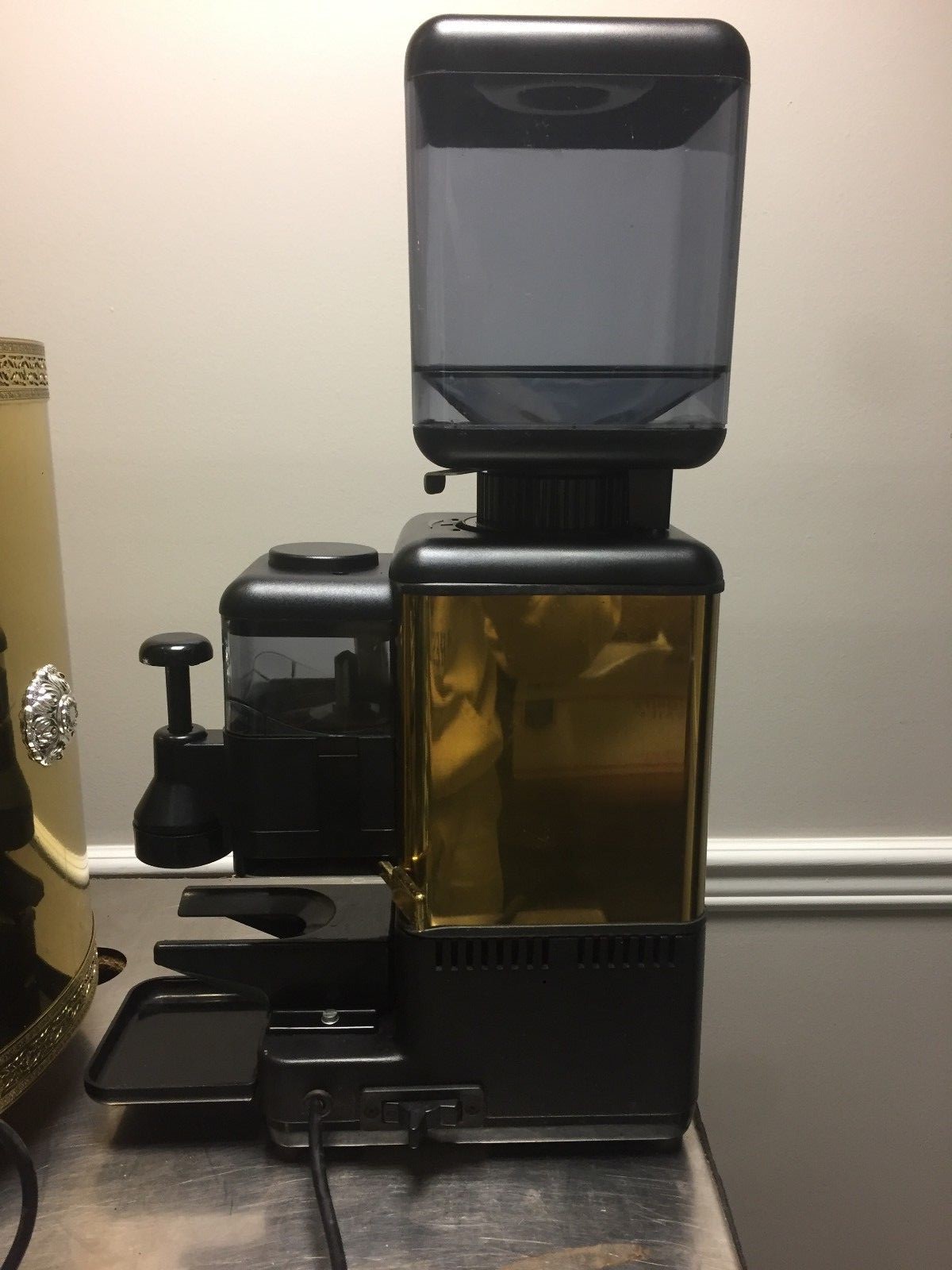 FAEMA MPN Lux Brass and Ebony Espresso Grinder