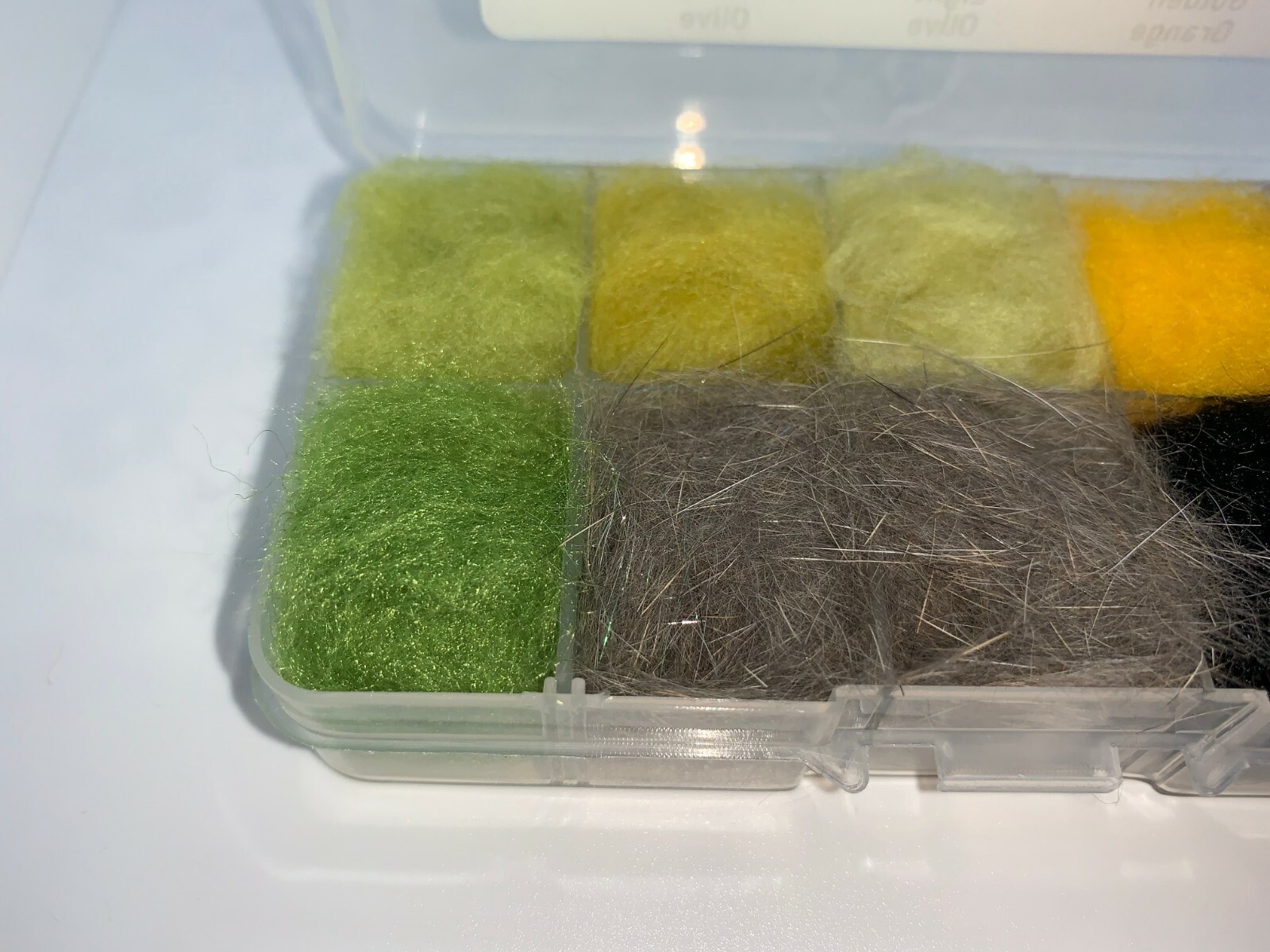 Danny’s Dubbing Box 2 - Fly Tying (Black, Olive, Green, Rabbit)