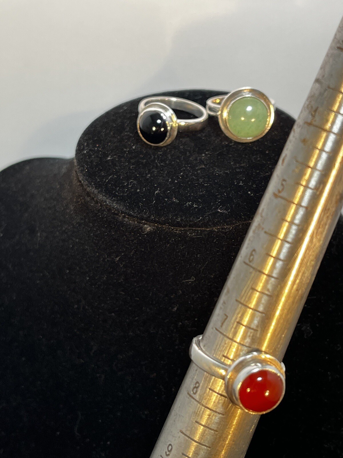 Silver Ring Simple Ring Single Stone Handmade Ring