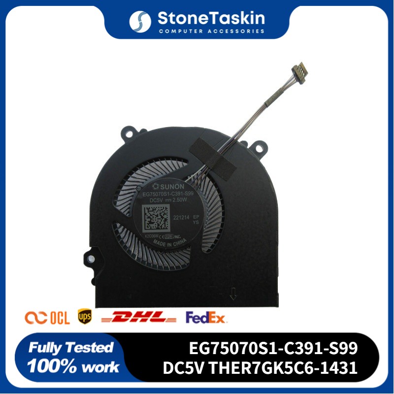 Fan For Schenker XMG Core 15 GK5CP6V EG75070S1-C391-S99 DC5V  THER7GK5C6-1431
