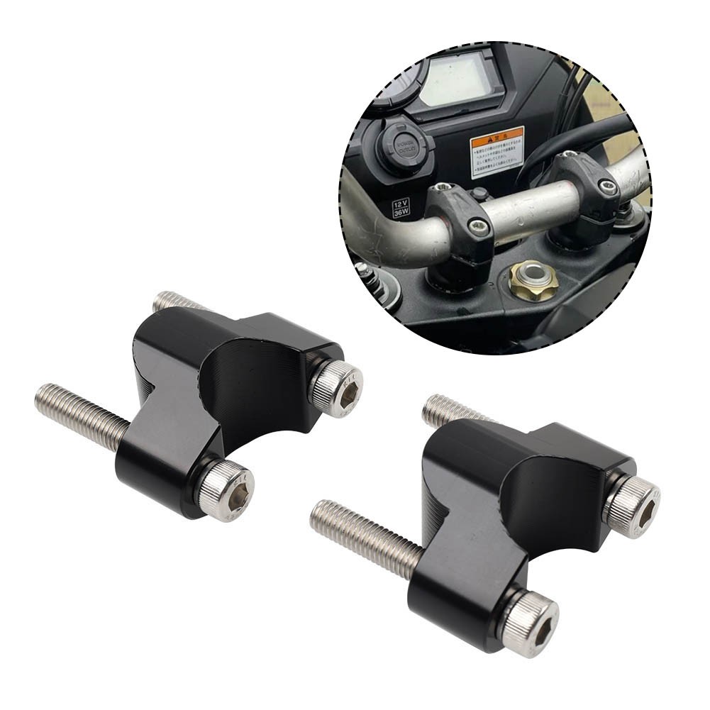 1 1/8'' 28mm Handlebar Riser Clamp Mount Black For CFMOTO 800MT 2021-2023