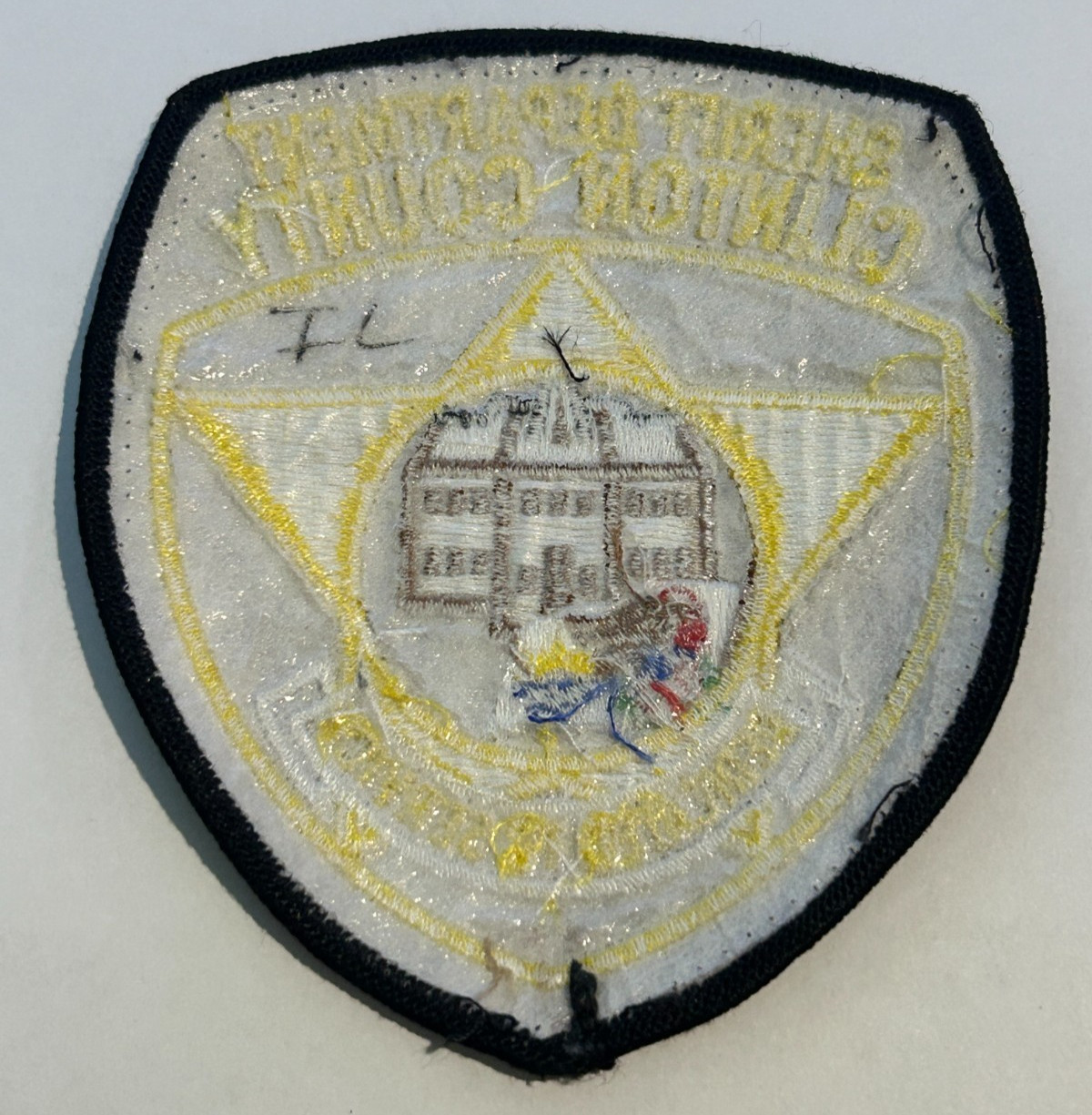 Vintage Clinton County Illinois Sheriff Patch Uniform Take Off