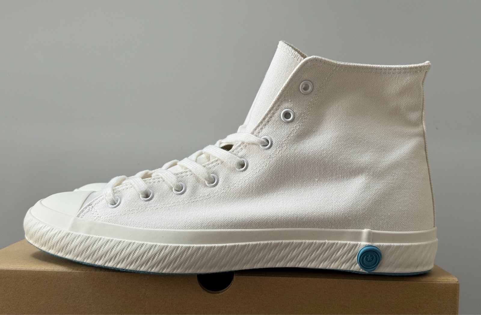 SHOES LIKE POTTERY HI - OPTICAL WHITE Made in Japan High Top Canvas Shoes