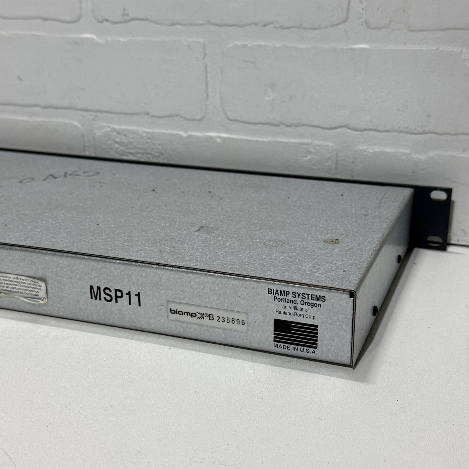 Biamp Advantage MSP11 Multi-Function System Processor