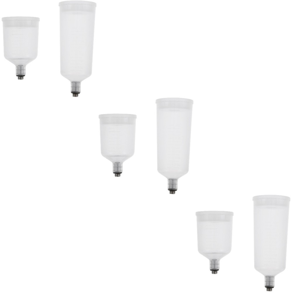 3 PCS Airbrush Mixing Bottles Refillable Paint Cup Pot Replaceable