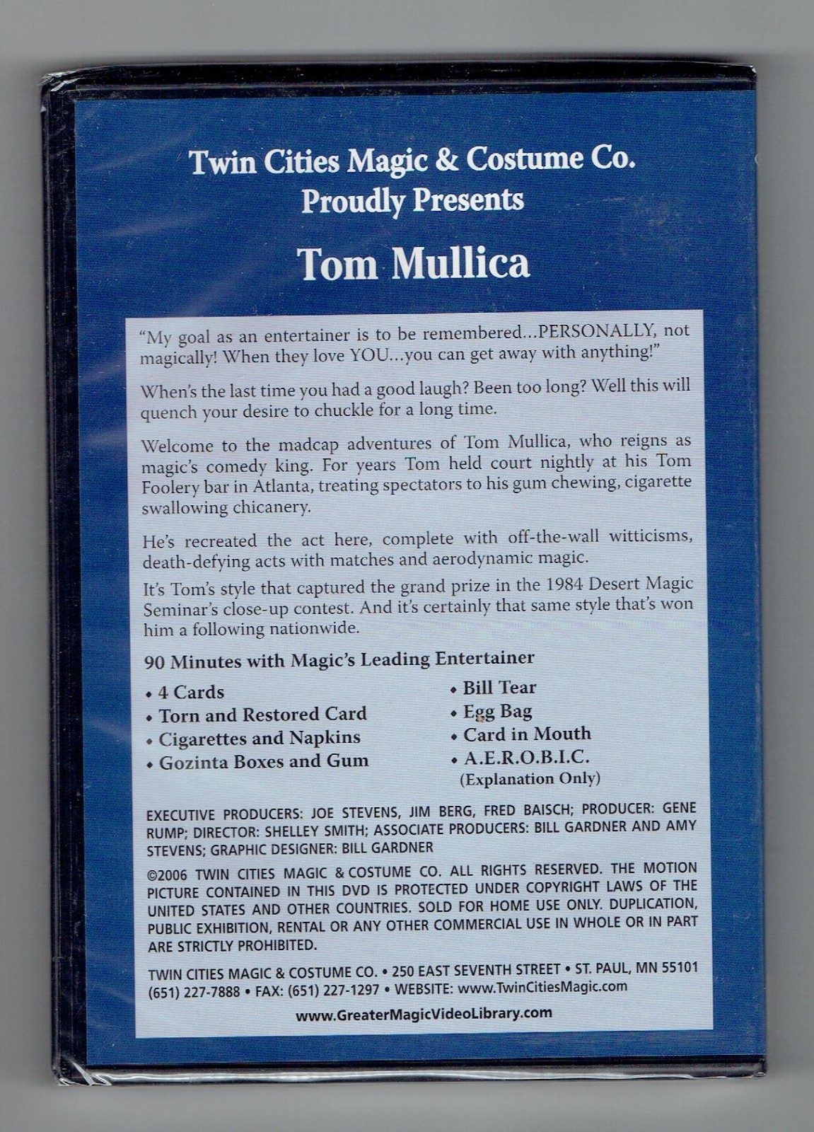 Greater Magic Video Library - Volume 19 - Tom Mullica - New Magic DVD