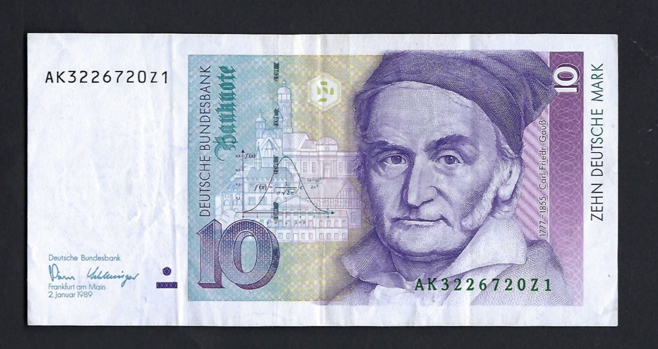GERMANY FEDERAL REPUBLIC 10 GERMAN MARK 2/1/1989