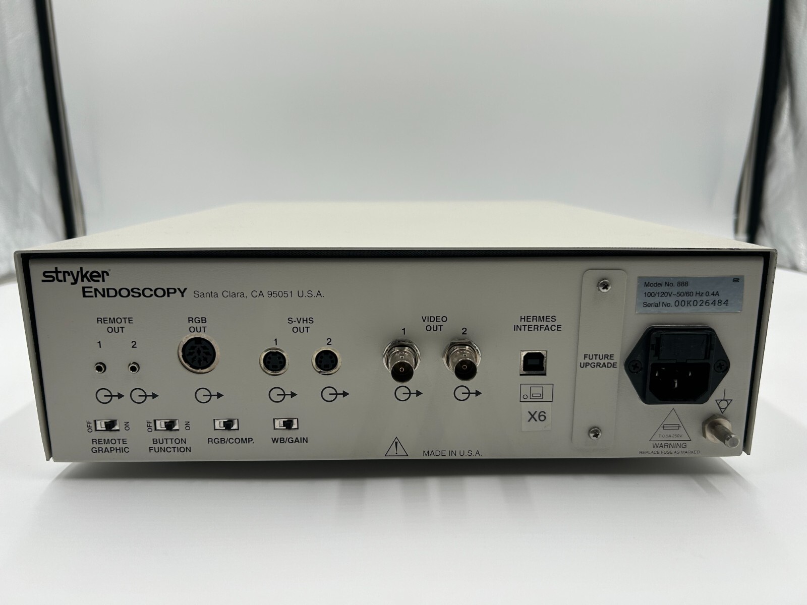 Stryker 888 Camera Console