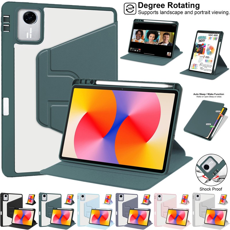 For Lenovo Idea Tab TB336FU 11" 2025 Shockproof Smart Leather Rotate Case Cover