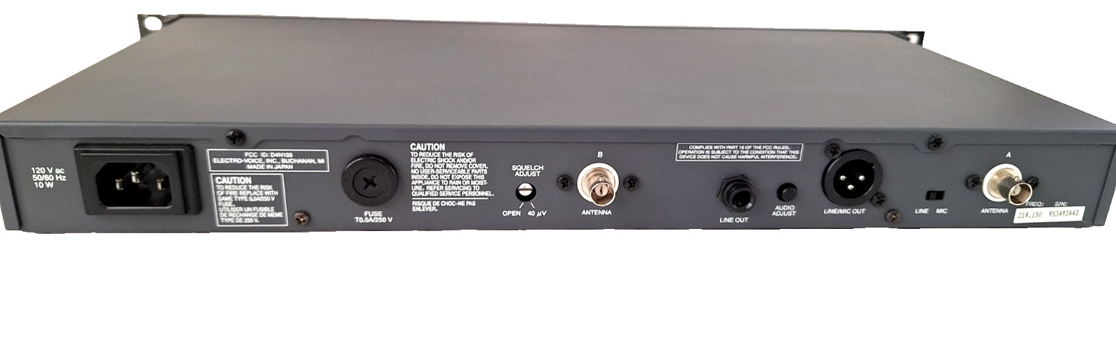 EV Electro-Voice MR2500 Dual Reciever Diversity Wireless Microphone System