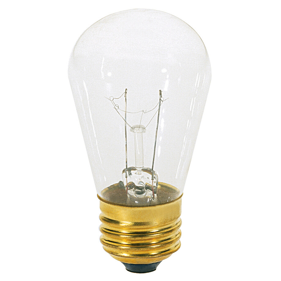 20 Pack CLEAR Patio String Light Sign Bulb 120V 11W S14 Medium E26 Base 11S14/CL