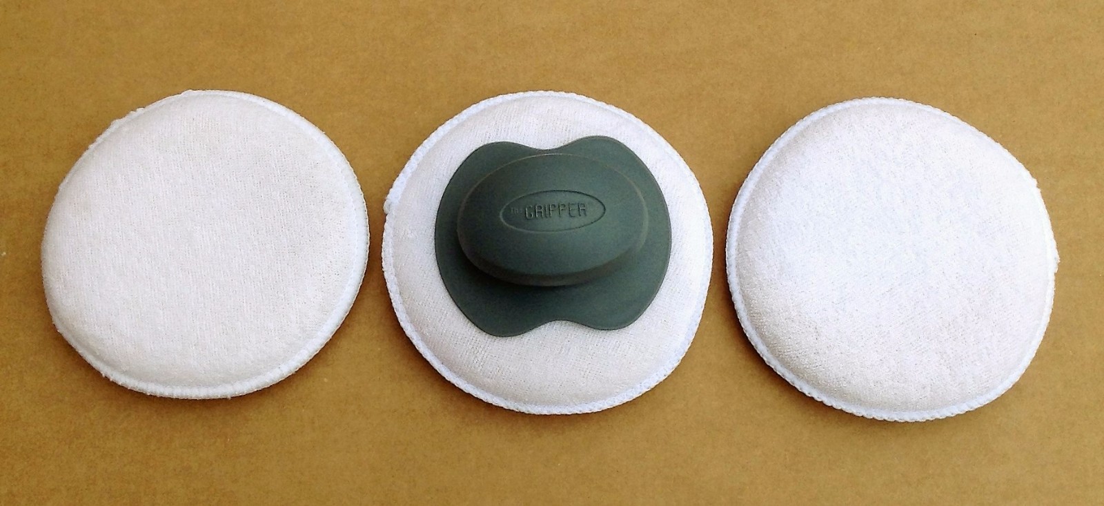 Car Wax Polish Detail 5" Round Cotton Terry Cloth Applicator Pads - Pack of 3