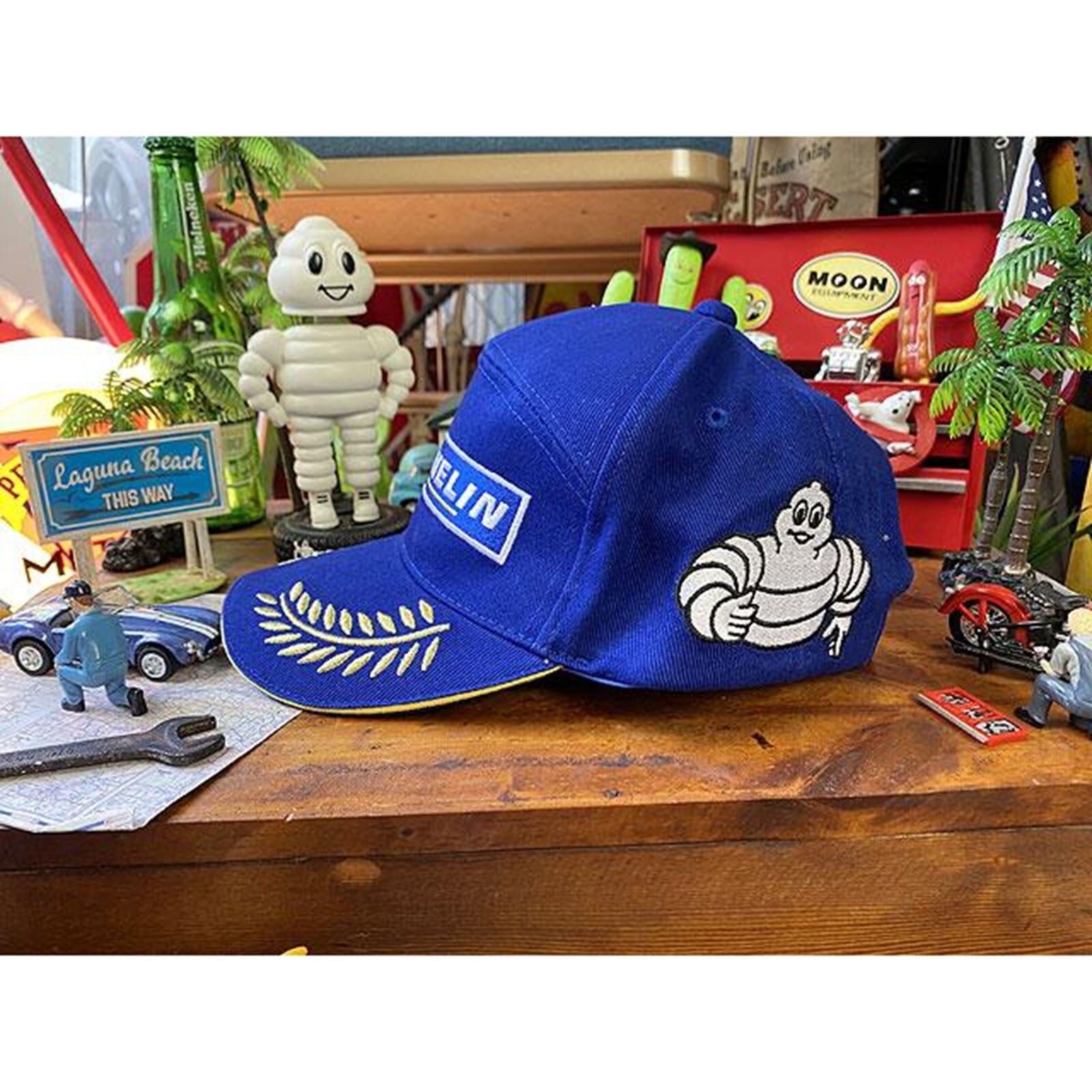 Michelin Champion Cap Unisex Adult Blue Cotton Embroidery Free Size