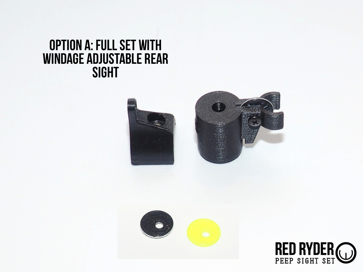 Daisy Red Ryder/ Buck 105 Peep Sight Set - Elevation Only Adjustable