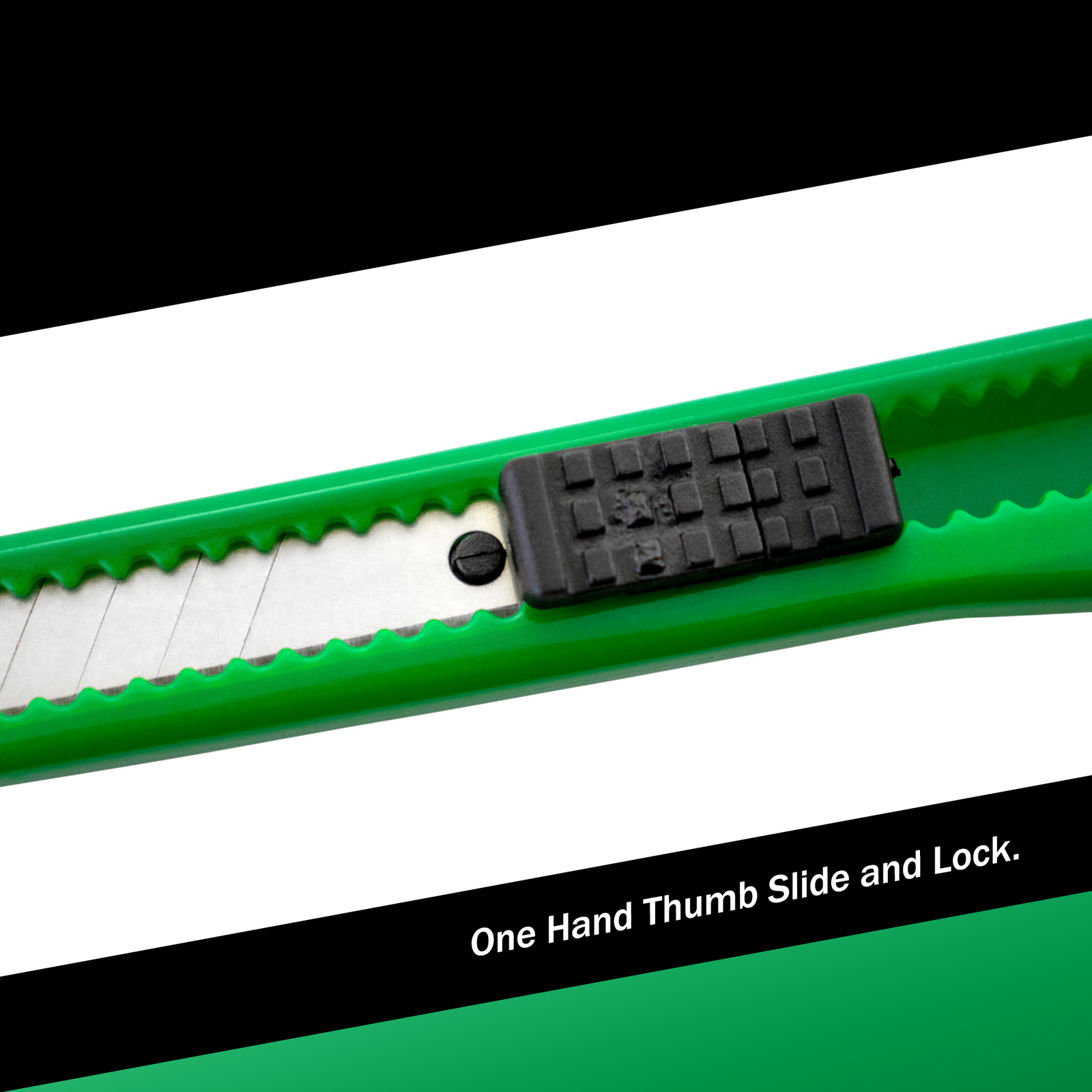 Small Green Utility Knife Box Cutter Snap Off Blade 9MM Blade