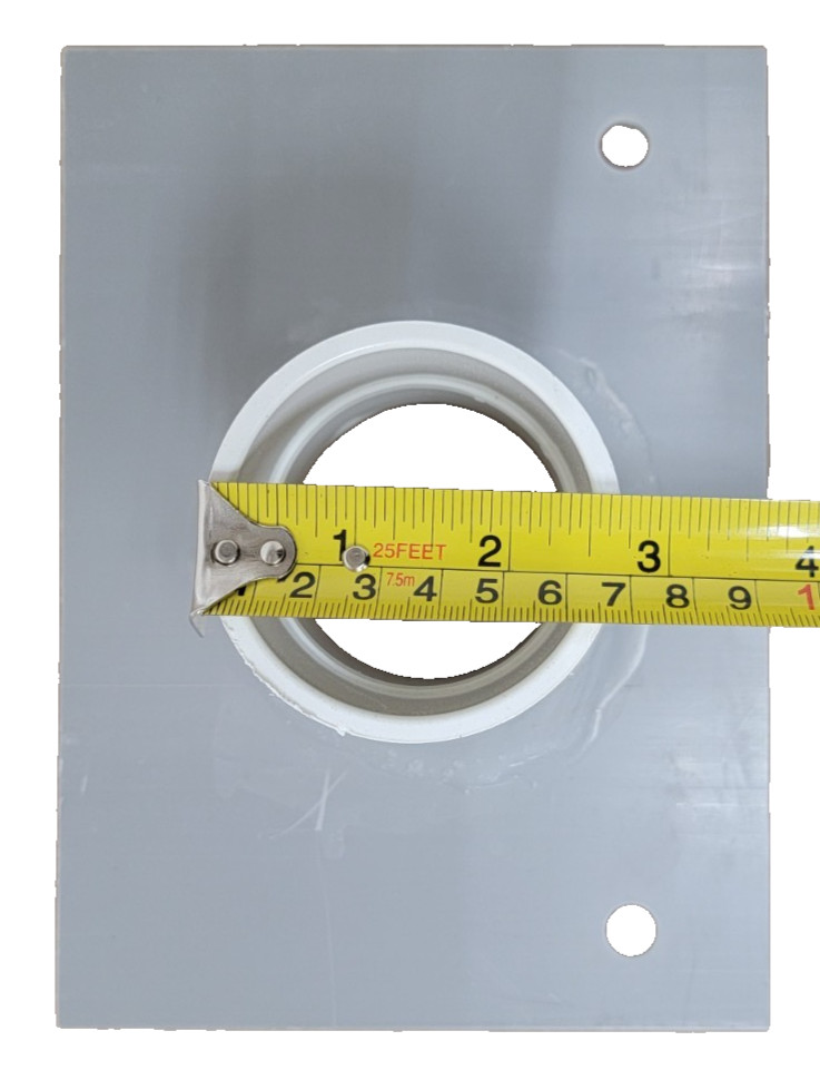 CAPSHURE-BO-02-02 2" Deep Deck Drain Bottom Outlet / Encap