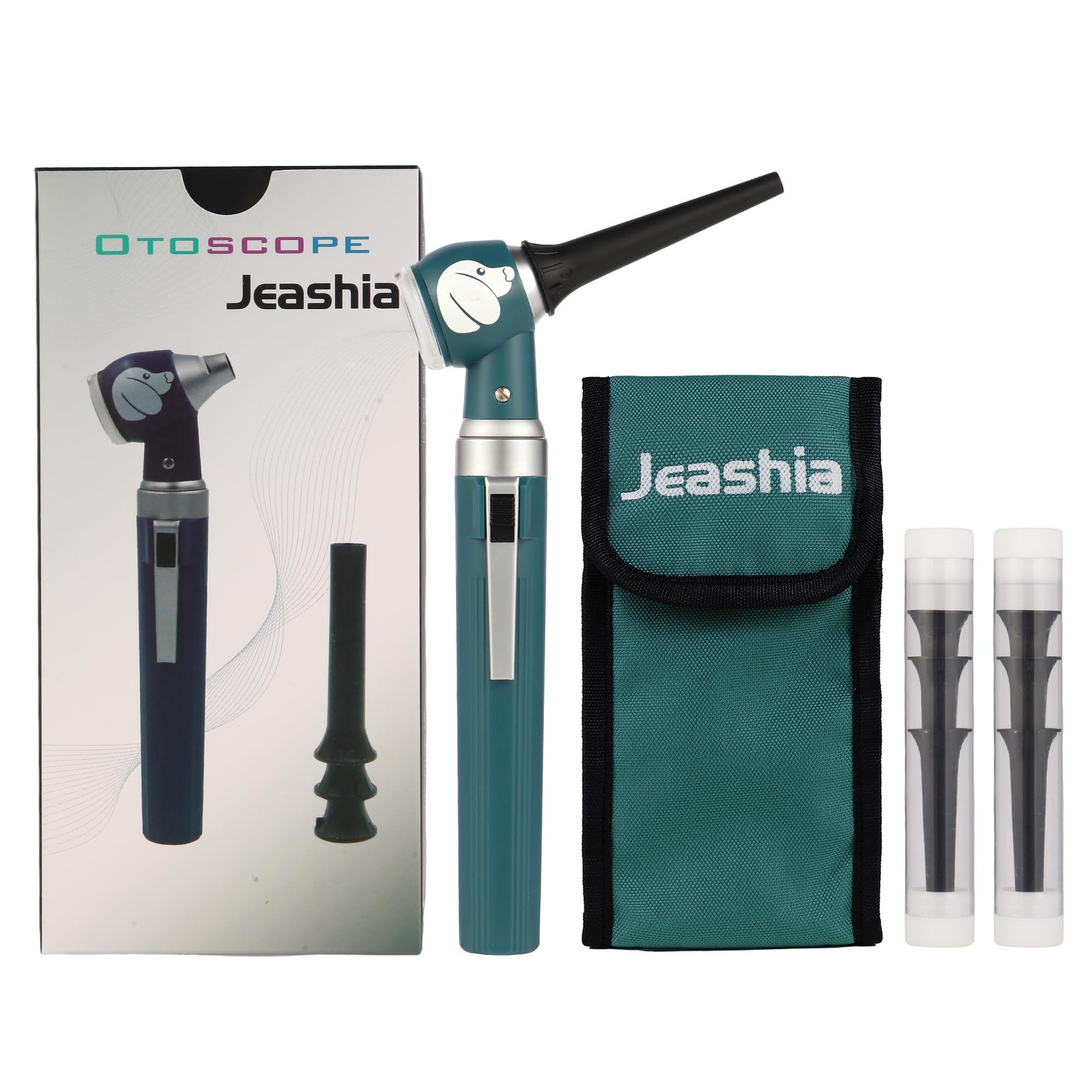 Pocket Veterinary LED Otoscope - Pet Ear Scope with Light for Dogs & Cats, 6 ...