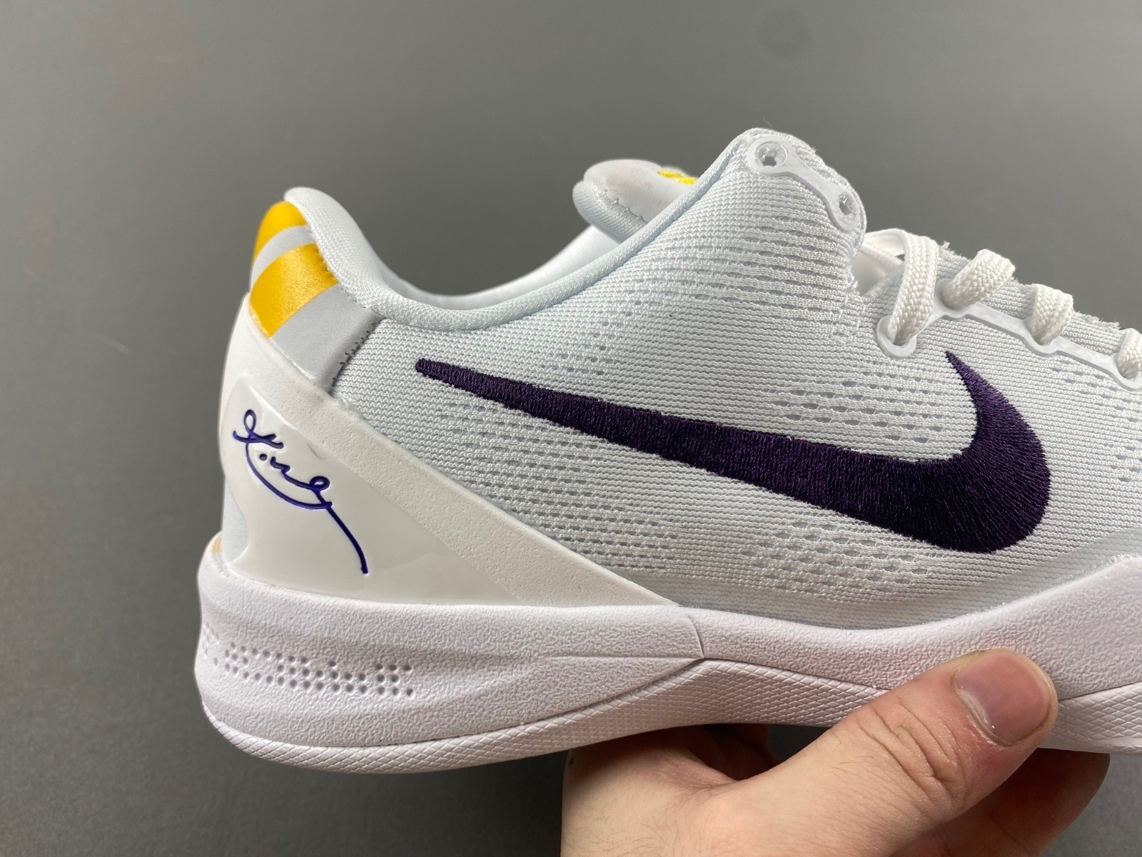 HF9550-100 Kobe VIII 8 Protro Lakers Home White Court Purple Gold