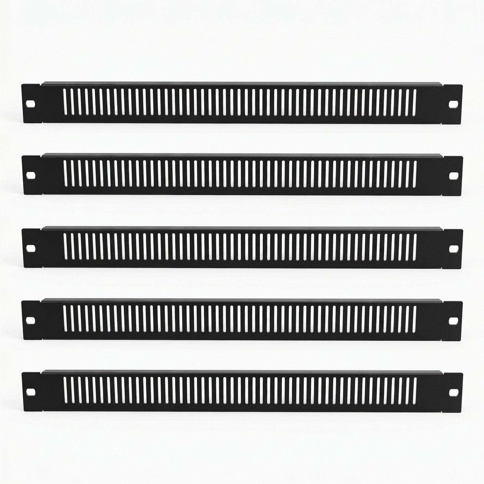5 Pack Metal Blank Rack Mount Panel Spacer 1U Vented for 19" Server Cabinet